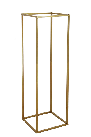 Gold display plinth stand  Muse Decor Hire